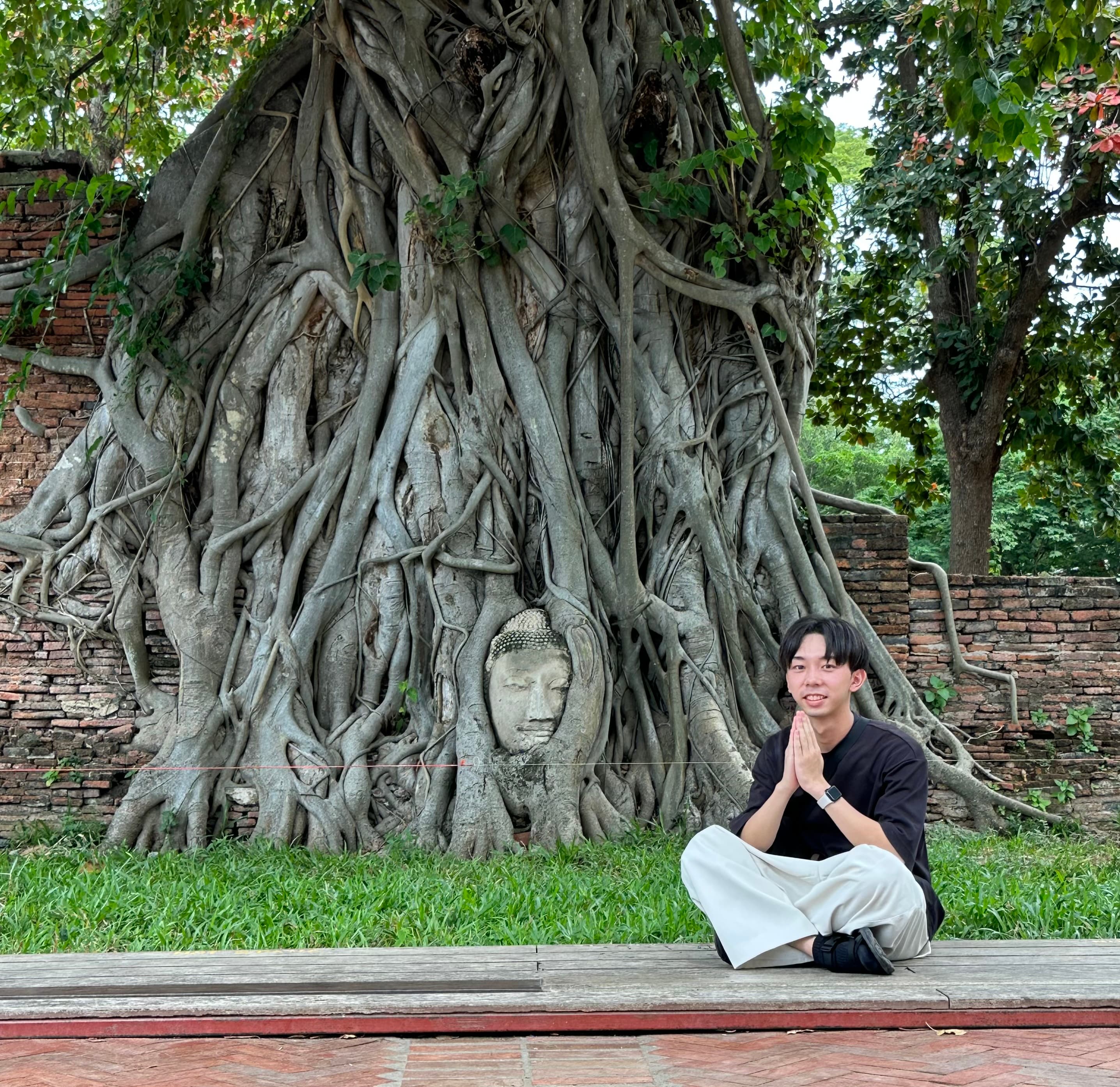 アユタヤ ワット・マハタートにて